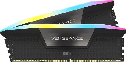 CORSAIR Vengeance RGB DDR5 RAM 32GB (2x16GB) Up to 6400MHz CL36-48-48-104 1.35V Intel XMP 3.0 Desktop Computer Memory - White (CMH32GX5M2B6400C36W)