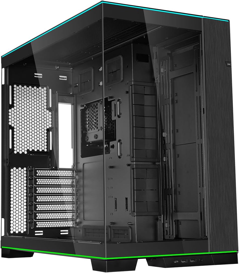 Lian Li Dynamic EVO XL - Up to 280mm E-ATX Motherboard - ARGB Lighting Strips - Up to 3X 420mm Radiator -Front and Side Tempered Glass Panels - Reversible Chassis- Cable Management (O11DEXL-W)