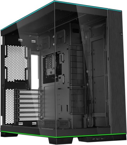 Lian Li Dynamic EVO XL - Up to 280mm E-ATX Motherboard - ARGB Lighting Strips - Up to 3X 420mm Radiator -Front and Side Tempered Glass Panels - Reversible Chassis- Cable Management (O11DEXL-W)