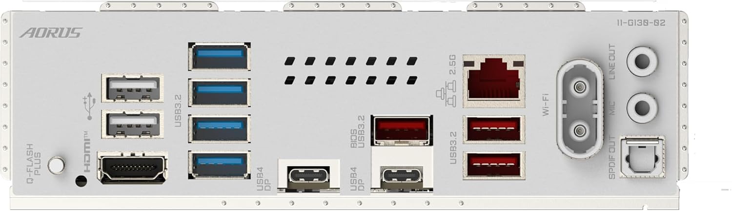 GIGABYTE X870E AORUS PRO ICE Motherboard - Supports AMD Ryzen 9000 CPUs, 16+2+2 Phases Digital VRM, up to 8000MHz DDR5 (OC), PCIe 5.0x3, Wi-Fi 7, 2.5GbE LAN, USB 4