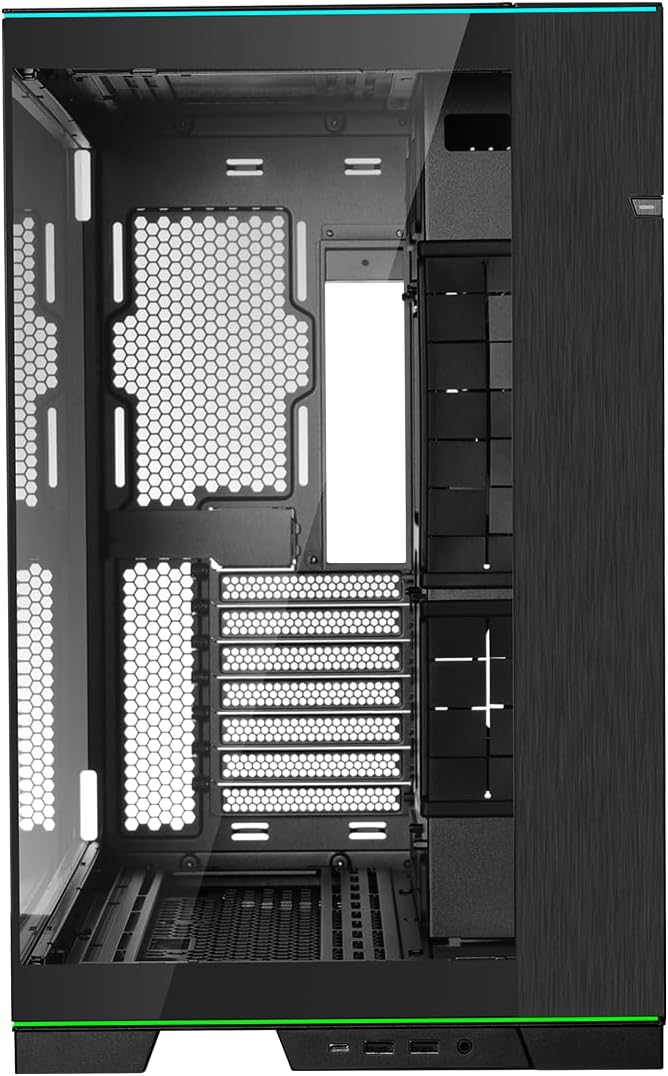Lian Li Dynamic EVO XL - Up to 280mm E-ATX Motherboard - ARGB Lighting Strips - Up to 3X 420mm Radiator -Front and Side Tempered Glass Panels - Reversible Chassis- Cable Management (O11DEXL-W)