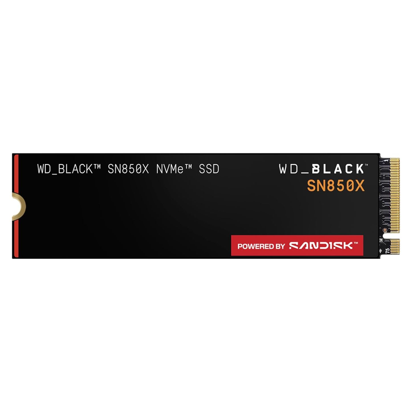 WD_BLACK SN850X 2TB NVMe SSD with Heatsink - M.2 2280, Up to 7,300 MB/s Read speeds, Up to 6,300 MB/s write speeds, Gaming Expansion, High Performance Internal Solid State Drive - WDS200T2XHE