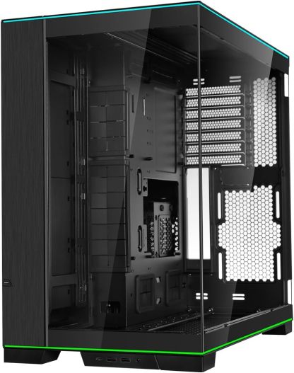 Lian Li Dynamic EVO XL - Up to 280mm E-ATX Motherboard - ARGB Lighting Strips - Up to 3X 420mm Radiator -Front and Side Tempered Glass Panels - Reversible Chassis- Cable Management (O11DEXL-W)