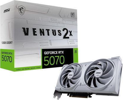 MSI RTX 5070 12G Gaming Trio OC Graphics Card (12GB GDDR7, 192-bit, Extreme Performance: 2625 MHz, DisplayPort x3 2.1a, HDMI 2.1b, NVIDIA Blackwell Architecture)