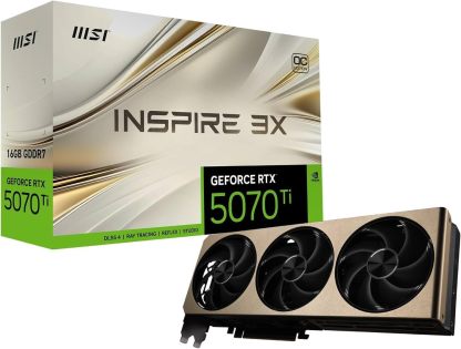 GeForce RTX 5070 Ti 16G Gaming Trio OC White - 16GB GDDR7 (28Gbps/256-bit), PCIe 5, Boost: 2572 MHz, HDMI 2.1b, DisplayPort 2.1b