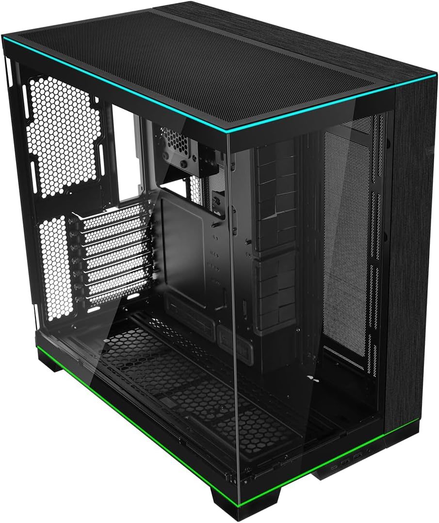 Lian Li Dynamic EVO XL - Up to 280mm E-ATX Motherboard - ARGB Lighting Strips - Up to 3X 420mm Radiator -Front and Side Tempered Glass Panels - Reversible Chassis- Cable Management (O11DEXL-W)