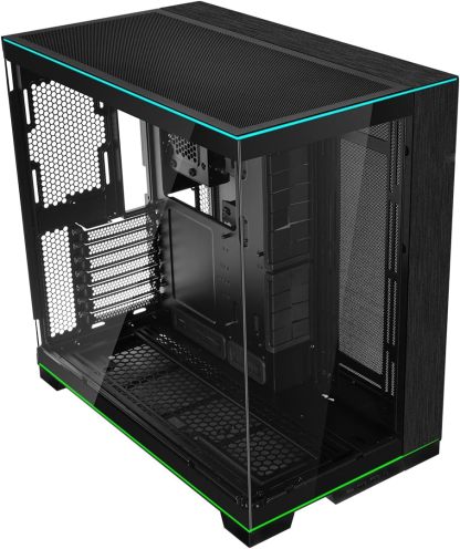 Lian Li Dynamic EVO XL - Up to 280mm E-ATX Motherboard - ARGB Lighting Strips - Up to 3X 420mm Radiator -Front and Side Tempered Glass Panels - Reversible Chassis- Cable Management (O11DEXL-W)