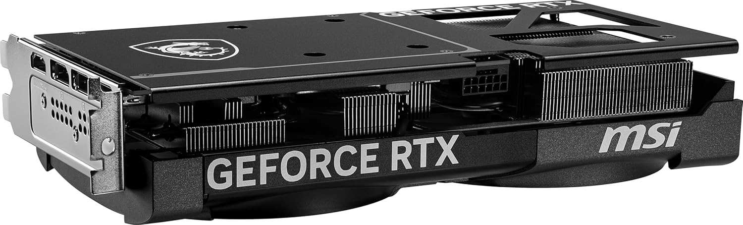 msi Gaming RTX 5070 12G Ventus 2X OC Black Graphics Card (12GB GDDR7, 192-bit, Extreme Performance: 2542 MHz, DisplayPort x3 2.1a, HDMI 2.1b, NVIDIA Blackwell Architecture)