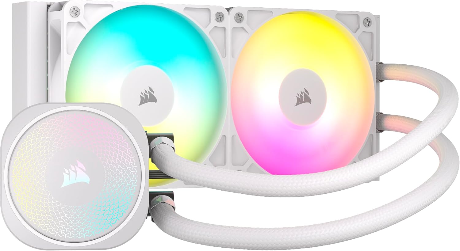 CORSAIR Nautilus 360 RS ARGB Liquid CPU Cooler – 360mm AIO – Low-Noise – Direct Motherboard Connection – Daisy-Chain – Intel LGA 1851/1700, AMD AM5/AM4 – 3X RS120 ARGB Fans Included – White