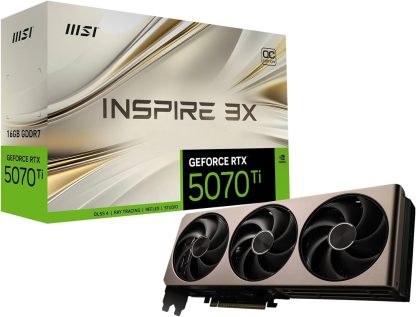 GeForce RTX 5070 Ti 16G Gaming Trio OC White - 16GB GDDR7 (28Gbps/256-bit), PCIe 5, Boost: 2572 MHz, HDMI 2.1b, DisplayPort 2.1b