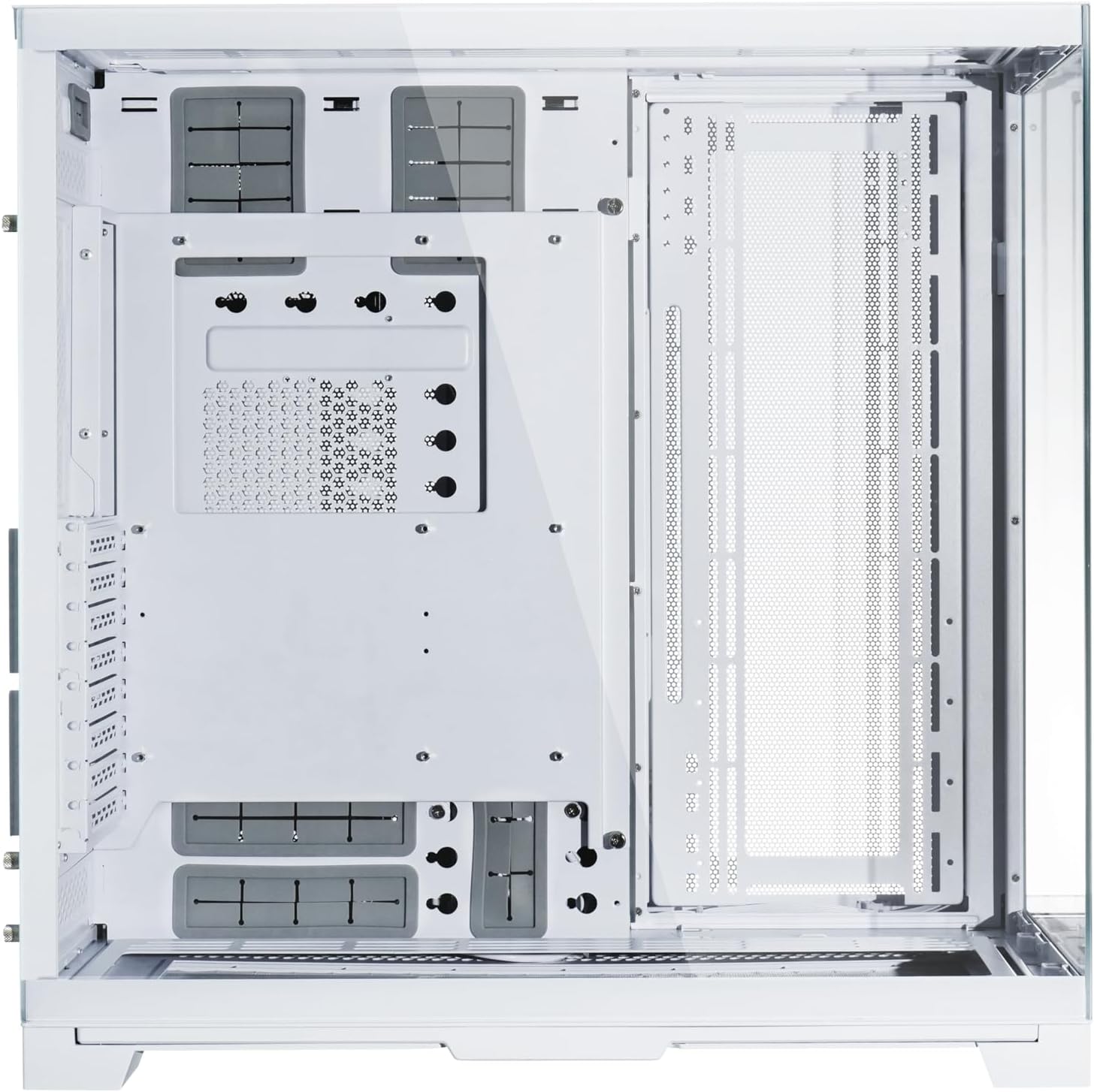 Lian Li Dynamic EVO XL - Up to 280mm E-ATX Motherboard - ARGB Lighting Strips - Up to 3X 420mm Radiator -Front and Side Tempered Glass Panels - Reversible Chassis- Cable Management (O11DEXL-W)