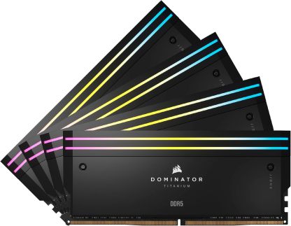 CORSAIR Dominator Titanium RGB DDR5 RAM 64GB (2x32GB) DDR5 6000MHz CL30 Intel XMP iCUE Compatible Computer Memory - White (CMP64GX5M2B6000C30W)