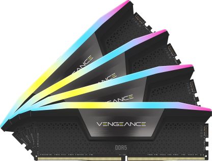 CORSAIR Vengeance RGB DDR5 RAM 32GB (2x16GB) Up to 6400MHz CL36-48-48-104 1.35V Intel XMP 3.0 Desktop Computer Memory - White (CMH32GX5M2B6400C36W)