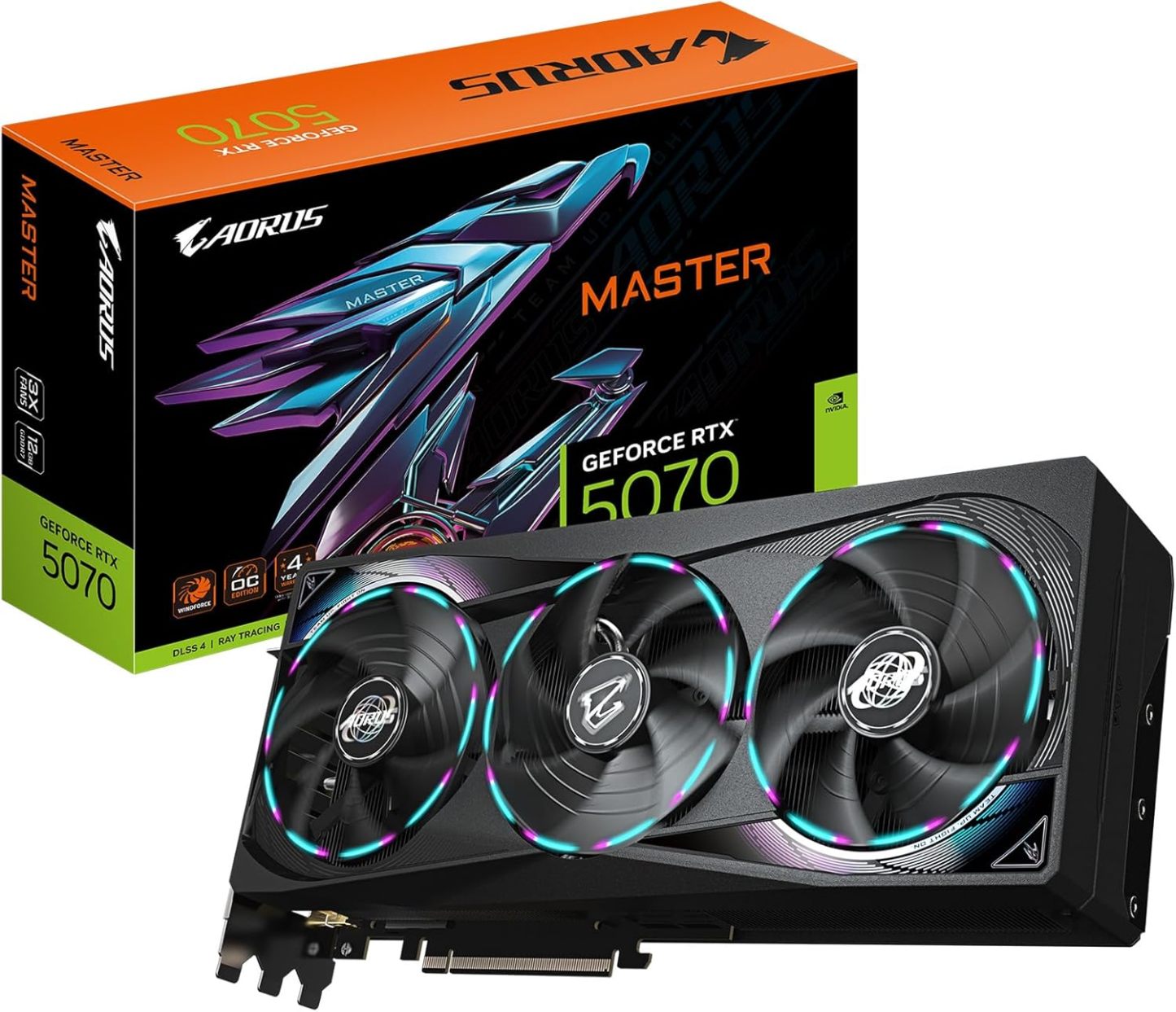 GIGABYTE GeForce RTX 5070 Gaming OC 12G Graphics Card, 12GB 192-bit GDDR7, PCIe 5.0, WINDFORCE Cooling System, GV-N5070GAMING OC-12GD Video Card