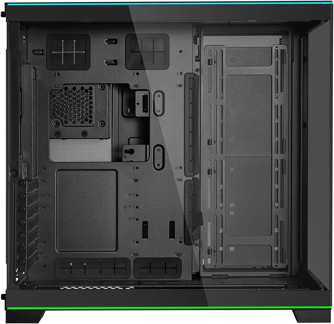 Lian Li Dynamic EVO XL - Up to 280mm E-ATX Motherboard - ARGB Lighting Strips - Up to 3X 420mm Radiator -Front and Side Tempered Glass Panels - Reversible Chassis- Cable Management (O11DEXL-W)