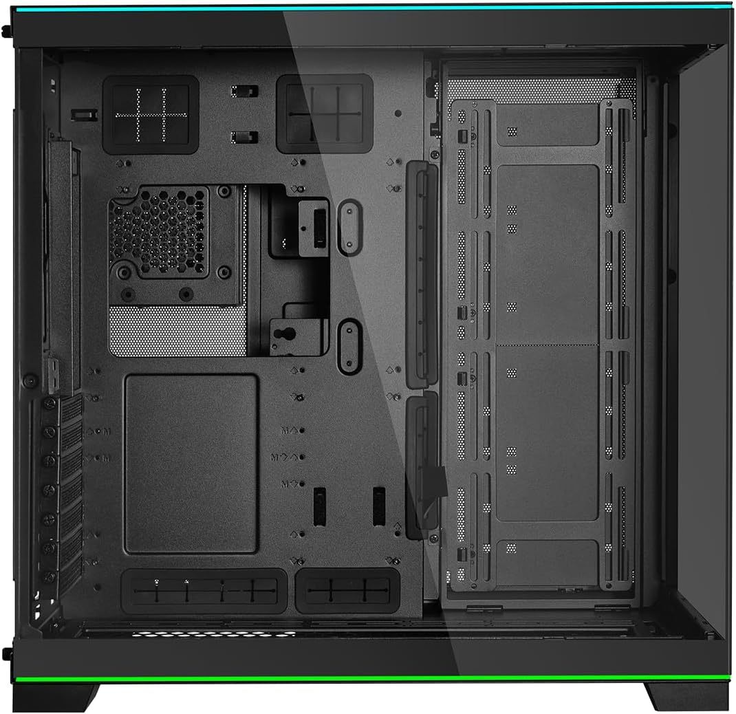 Lian Li Dynamic EVO XL - Up to 280mm E-ATX Motherboard - ARGB Lighting Strips - Up to 3X 420mm Radiator -Front and Side Tempered Glass Panels - Reversible Chassis- Cable Management (O11DEXL-W)