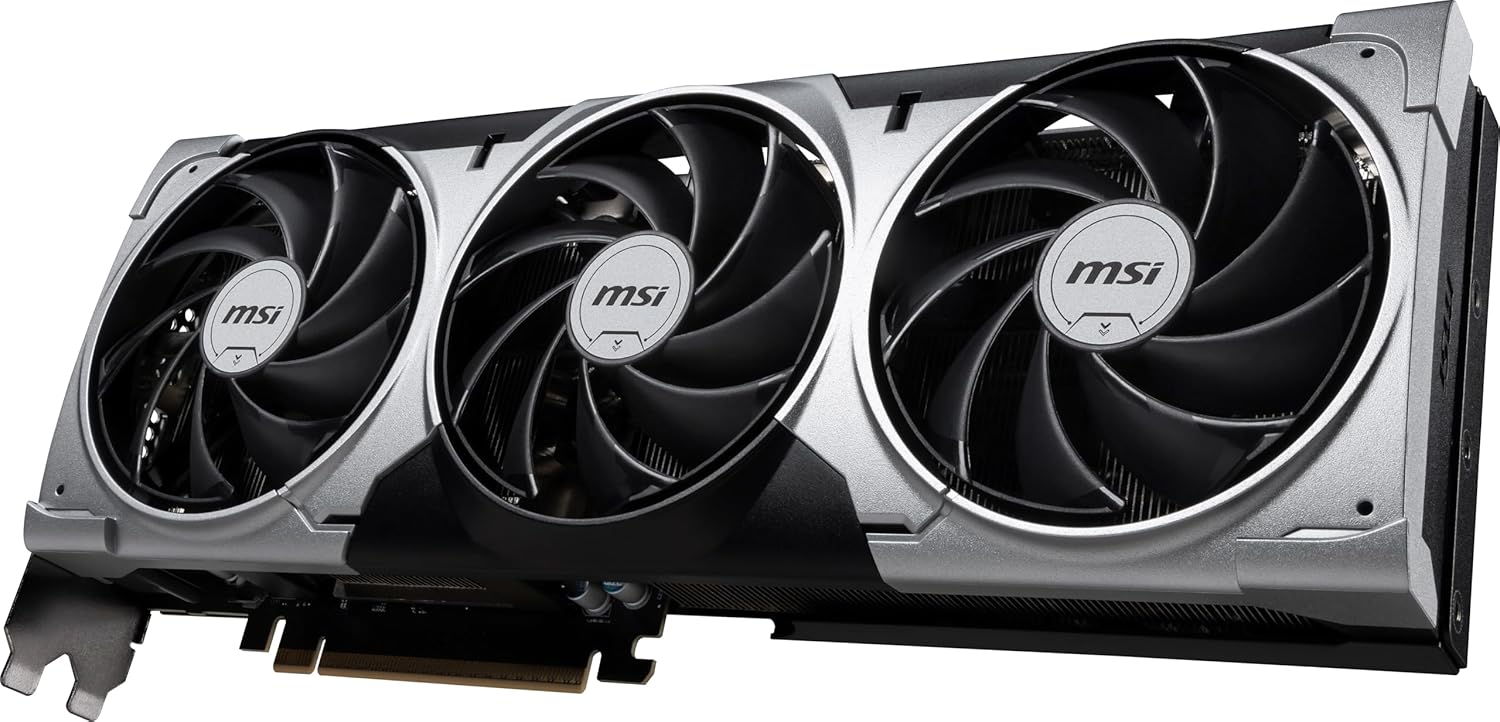 msi Gaming RTX 5070 12G Ventus 3X OC Graphics Card (12GB GDDR7, 192-bit, Extreme Performance: 2557 MHz, DisplayPort x3 2.1a, HDMI 2.1b, NVIDIA Blackwell Architecture)