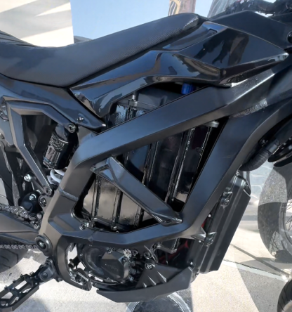 Full Gloss Black Custom Surron Light Bee Supermoto | Street-Tire Conversion, Stealth Urban Build