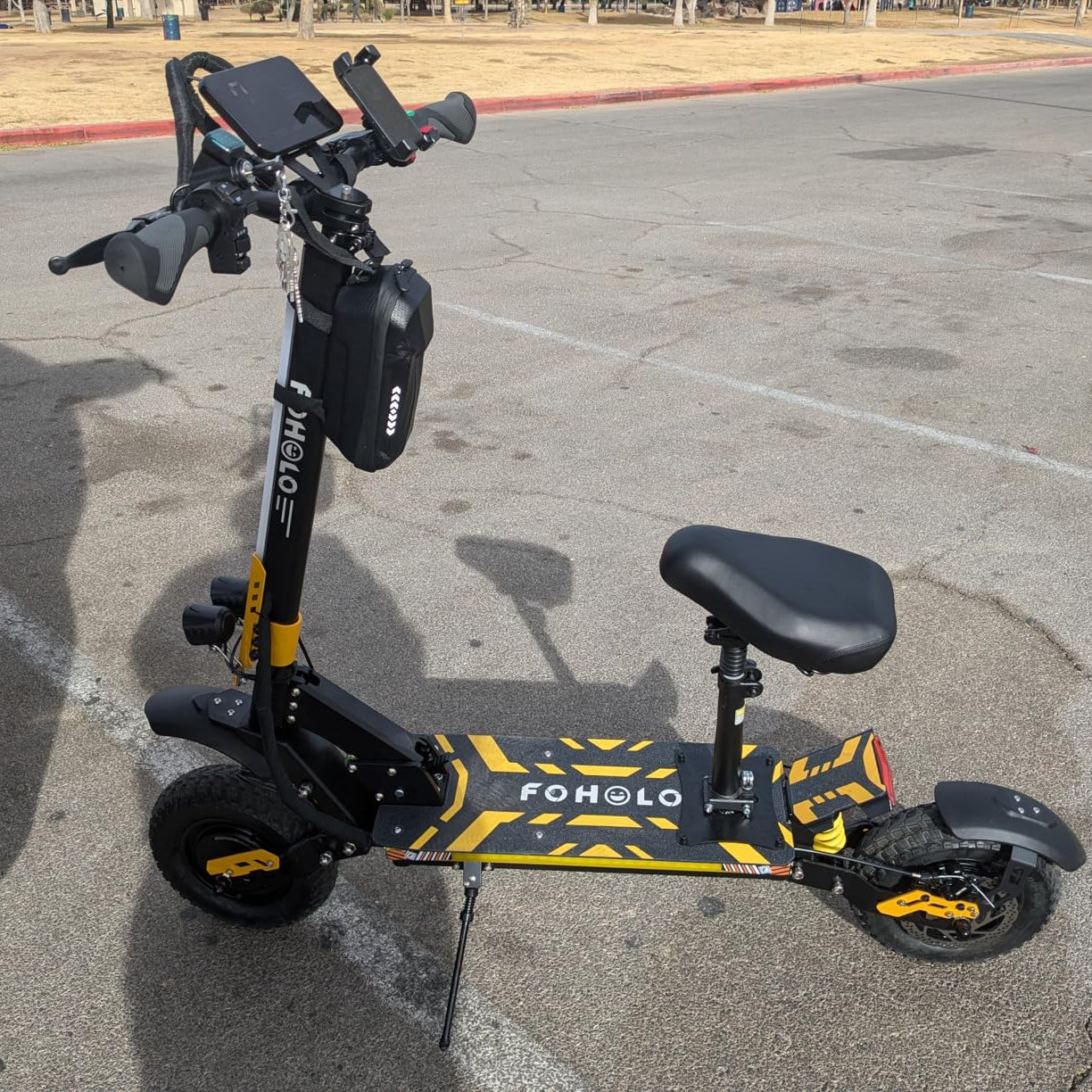 TopRiding FOHOLO F15 --- World’s Best Electric Scooter 47MPH Fast • 60V/5600W Dual Motors • Adjustable Handlebar • All-Terrain
