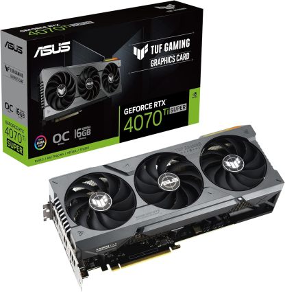 ASUS TUF GeForce RTX™ 5070 Ti 16GB GDDR7 White OC Edition Graphics Card, NVIDIA, Desktop (PCIe® 5.0, HDMI®/DP 2.1, 3.125-Slot, Military-Grade Components, Protective PCB Coating, Axial-tech Fans)
