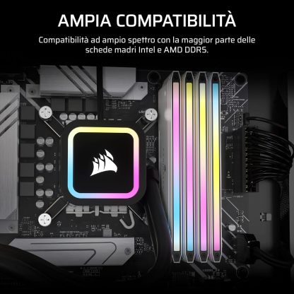 CORSAIR Dominator Titanium DDR5 RGB Light Enhancement Kit â€“ 2X Modules â€“ 0GB RAM â€“ iCUE Compatible â€“ White