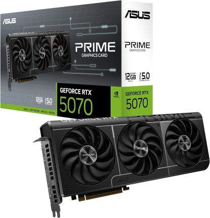 ASUS The SFF-Ready Prime GeForce RTX™ 5070 White OC Edition Graphics Card, NVIDIA (PCIe® 5.0, 12GB GDDR7, HDMI®/DP 2.1, 2.5-Slot, Axial-tech Fans, Dual BIOS)