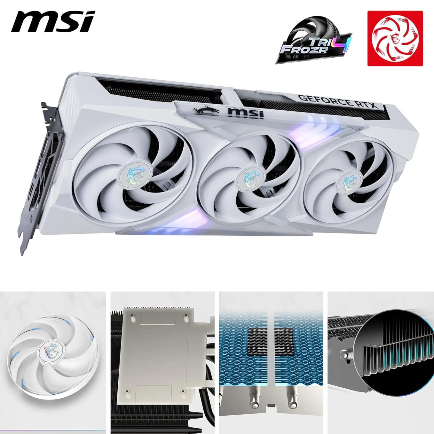 MSI GeForce RTX 5070 12G Gaming Trio OC White Graphics Board VD9067