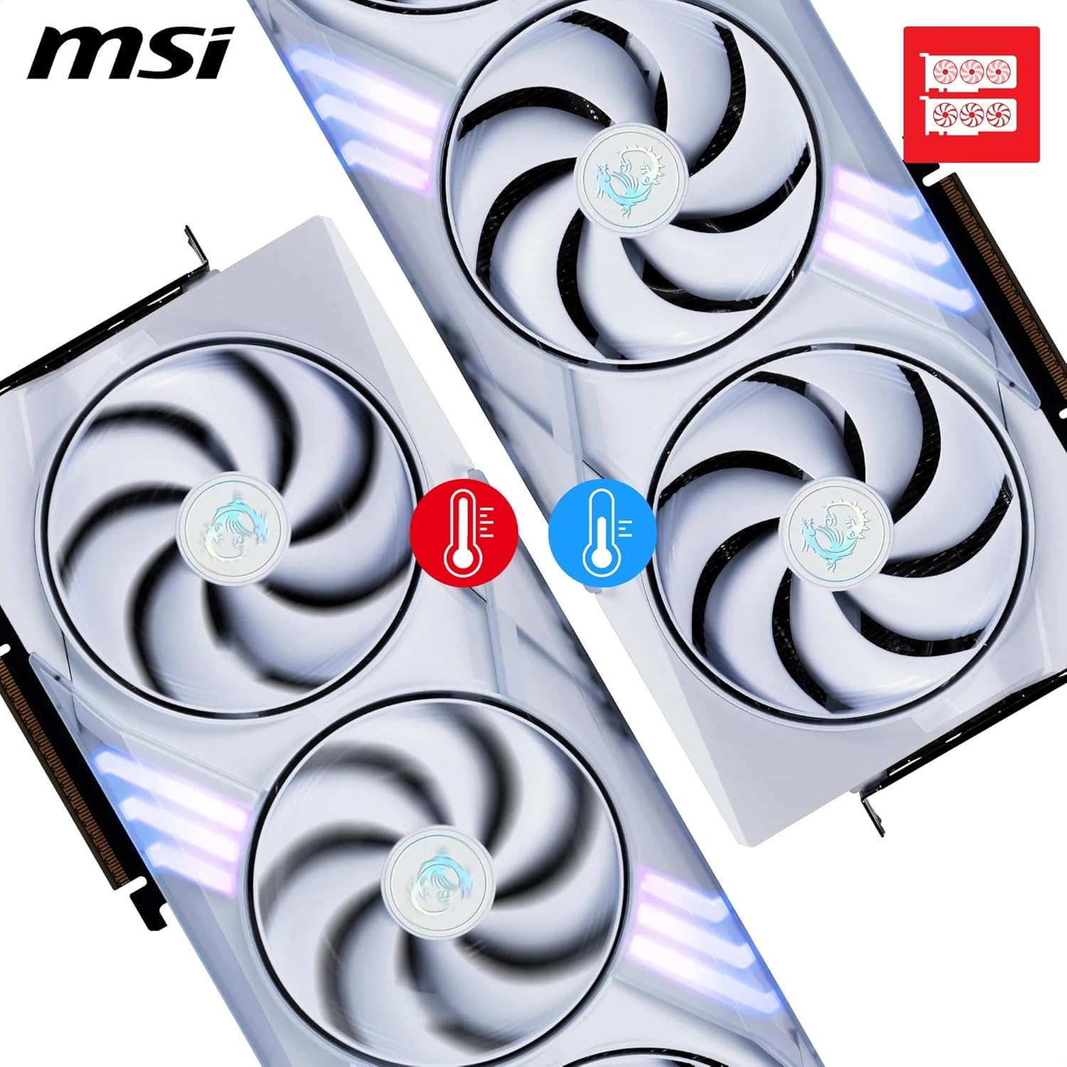 MSI GeForce RTX 5070 12G Gaming Trio OC White Graphics Board VD9067