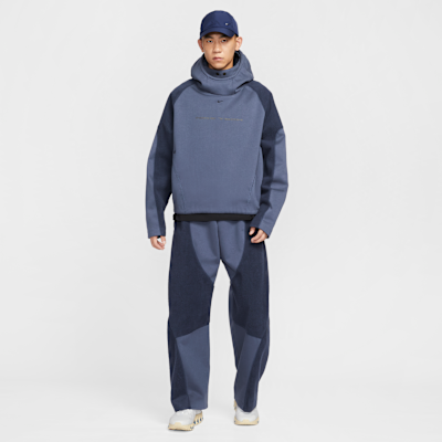 Men's Oversized Fleece-Paneled Hoodie