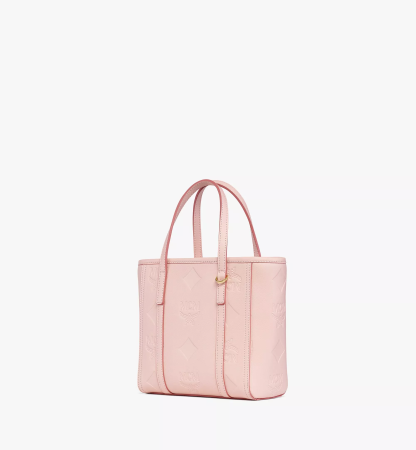 Toni Top-Zip Shopper in Maxi Monogram Leather（Small）