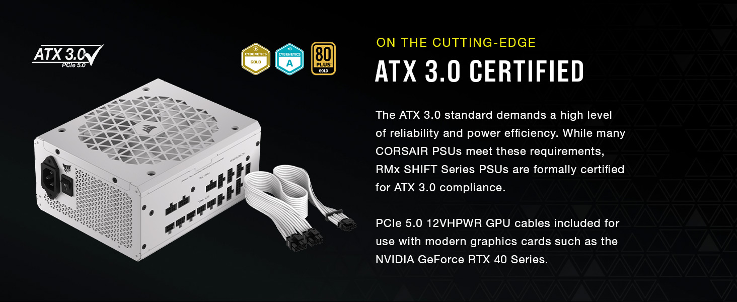 ATX 3.0, PCIe 5.0 12VHPWR GPU,  modular psu, pc power supply