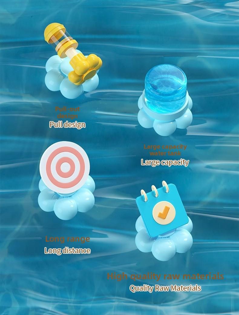 Creative Firework Water Gun, Pull-style Kids Outdoor Water Toy, Fun Photo Prop for Summer Beach Water Fight, Handheld Creative Firework Water Gun, Pull-style Kids Outdoor Water Toy, Fun Photo Prop for Summer Beach Water Fight, Handheld