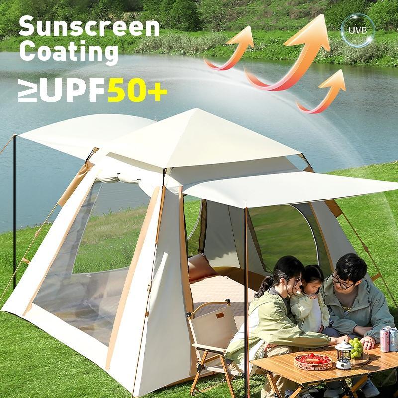 Camping tent Automatic Tent 4-6 people Waterproof and sun Proof Large size tent with canopy inflatable air tent
