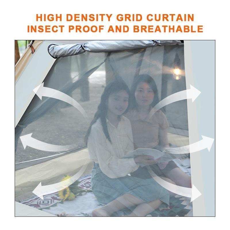 Camping tent Automatic Tent 4-6 people Waterproof and sun Proof Large size tent with canopy inflatable air tent