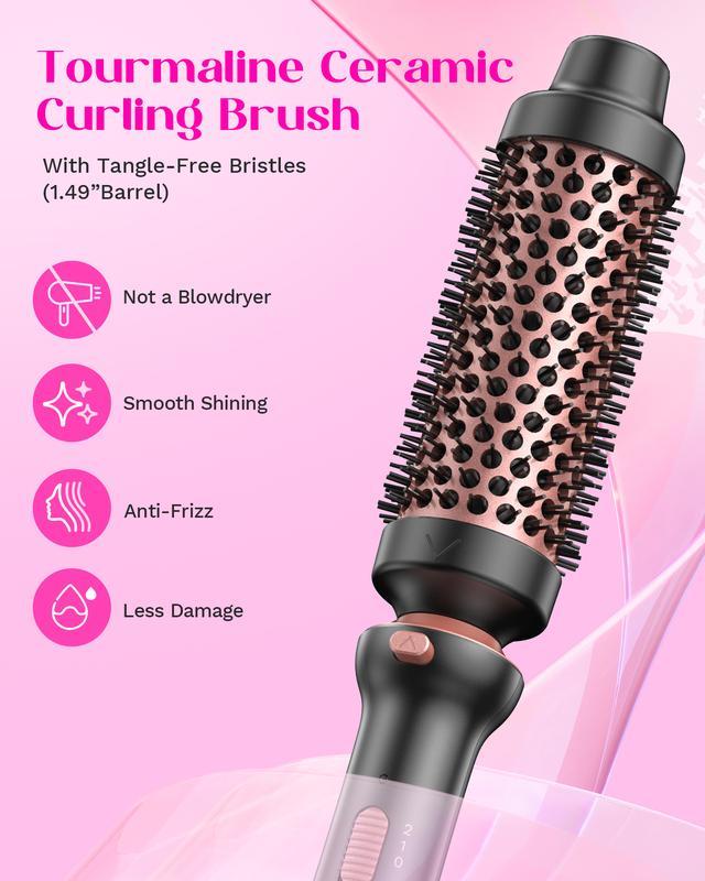 Wavytalk Multi Curl, 5 to 1 Ceramic Curling Wand, 1/2 a 11/2 pulgadas and cepillo