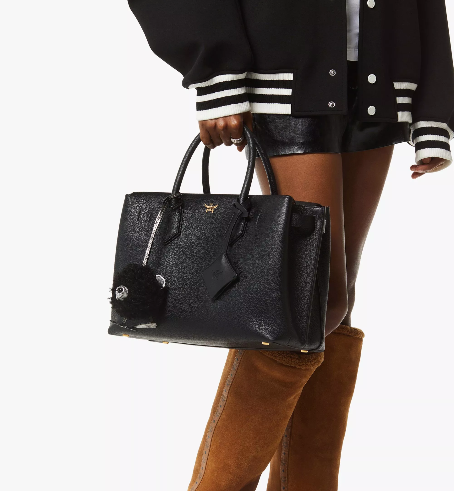 Milla Tote in Grained Leather（Medium）