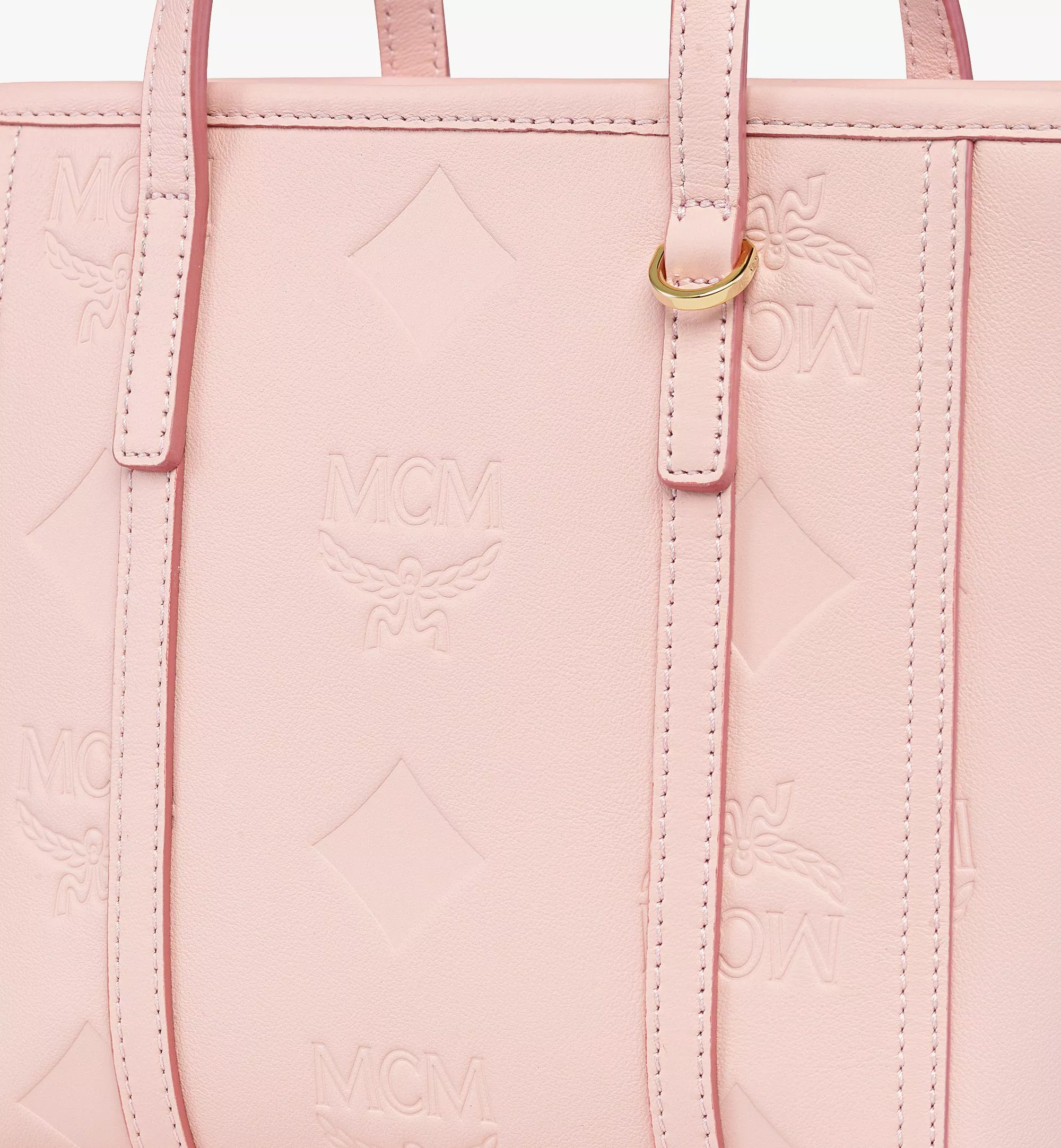 Toni Top-Zip Shopper in Maxi Monogram Leather（Small）