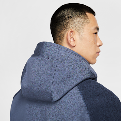 Men's Oversized Fleece-Paneled Hoodie