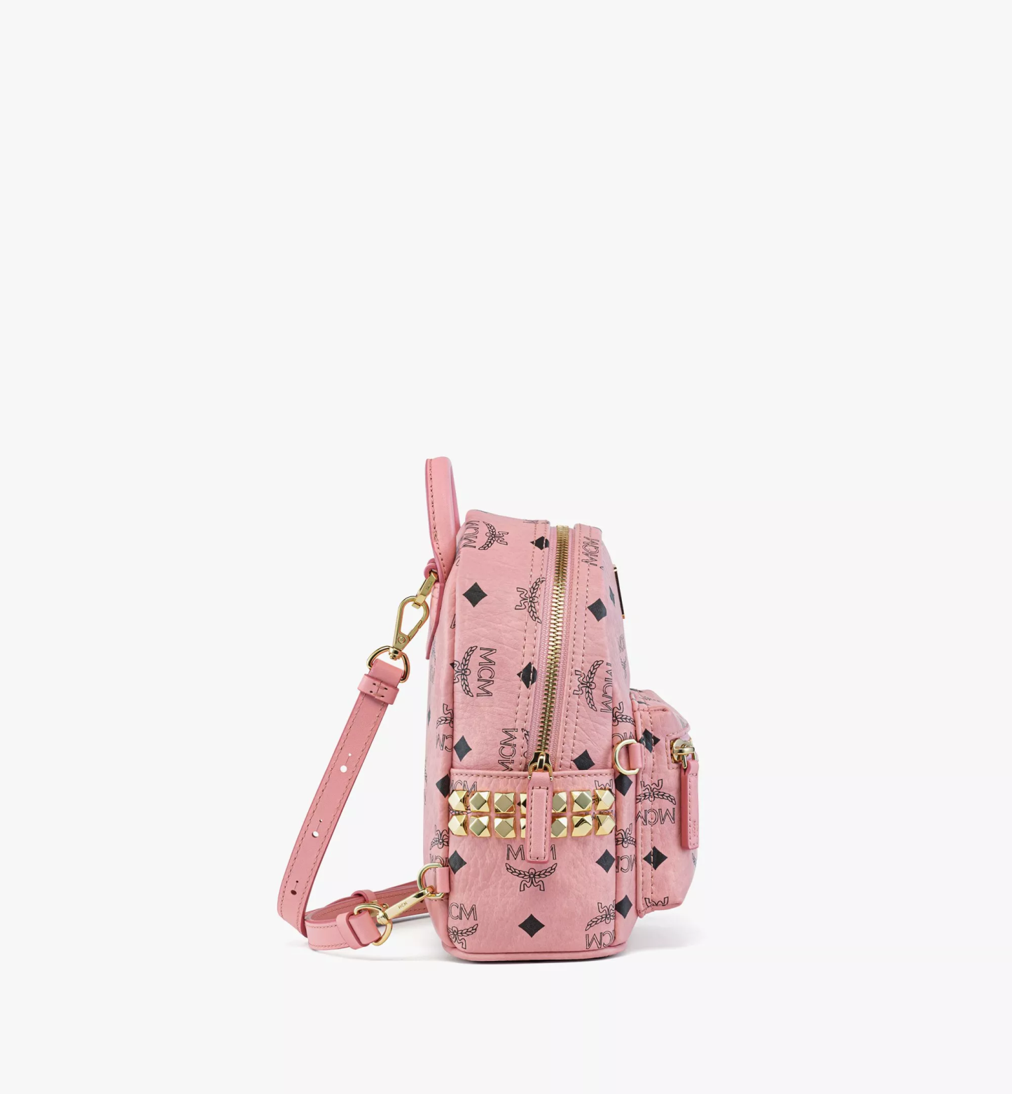 Stark Bebe Boo Side Studs Backpack in Visetos