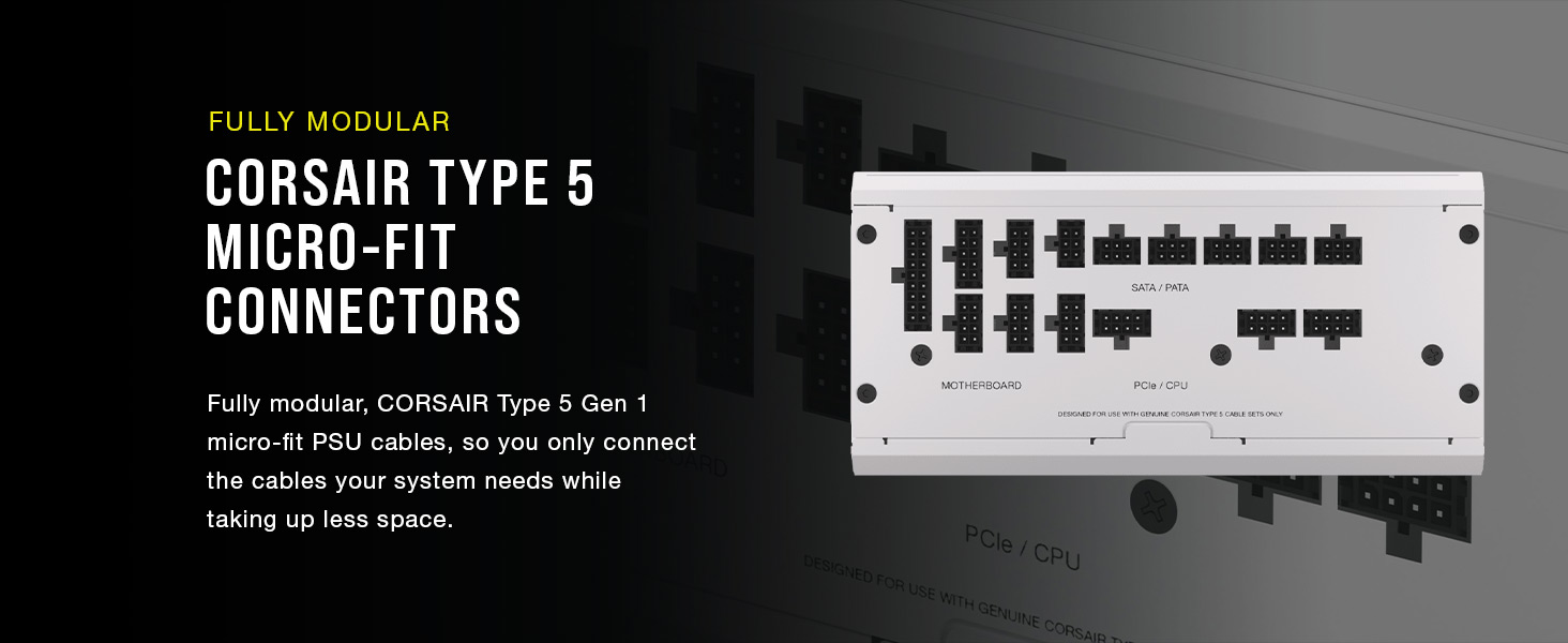 fully modular psu, modular psu, modular pc power supply, modular power supply