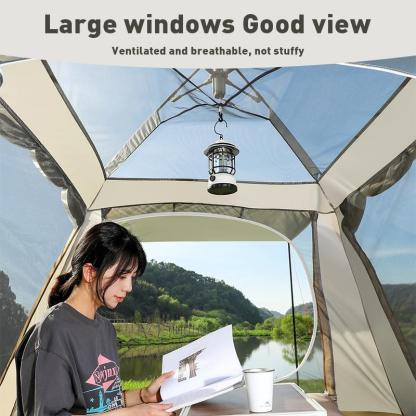 Camping tent Automatic Tent 4-6 people Waterproof and sun Proof Large size tent with canopy inflatable air tent