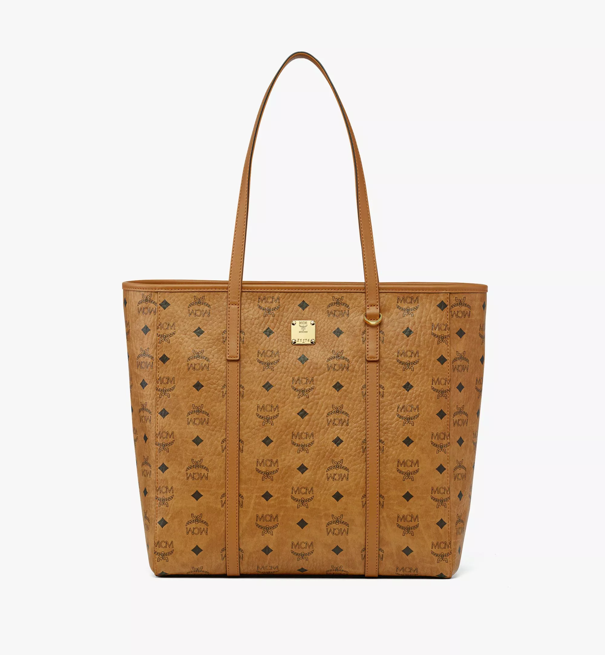 Toni Top-Zip Shopper in Visetos（Medium）