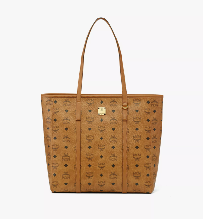 Toni Top-Zip Shopper in Visetos（Medium）