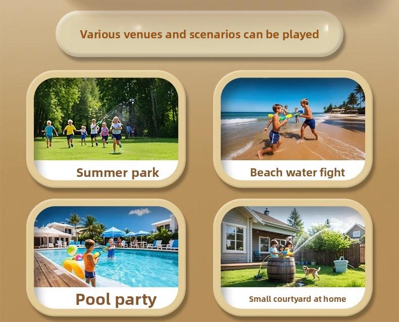 Creative Firework Water Gun, Pull-style Kids Outdoor Water Toy, Fun Photo Prop for Summer Beach Water Fight, Handheld Creative Firework Water Gun, Pull-style Kids Outdoor Water Toy, Fun Photo Prop for Summer Beach Water Fight, Handheld