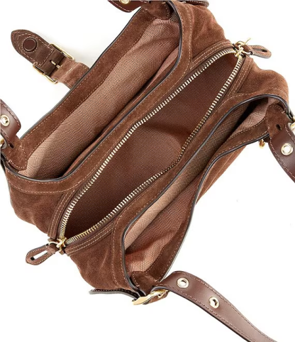 Suede Drifter Double Handle Shoulder Bag 31