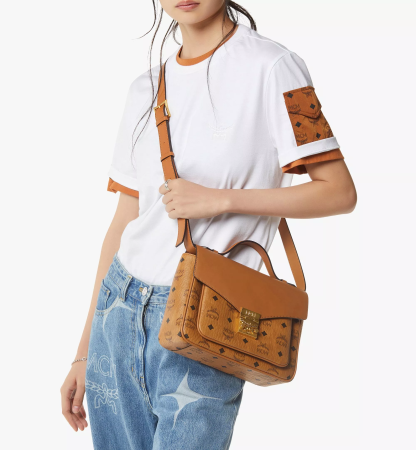 Tracy Satchel in Visetos Leather Mix（Small）