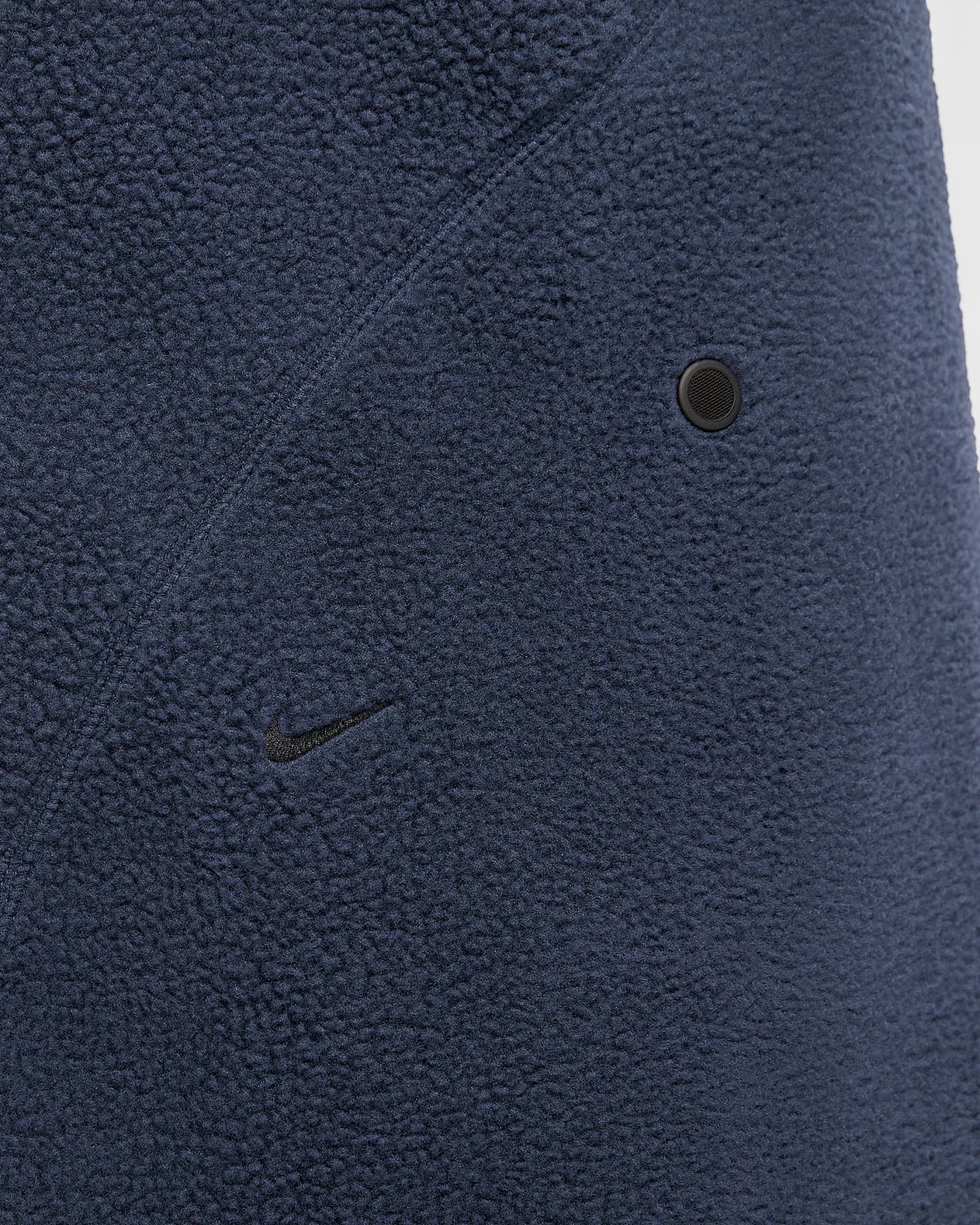 男子摇粒绒拼接直筒长裤