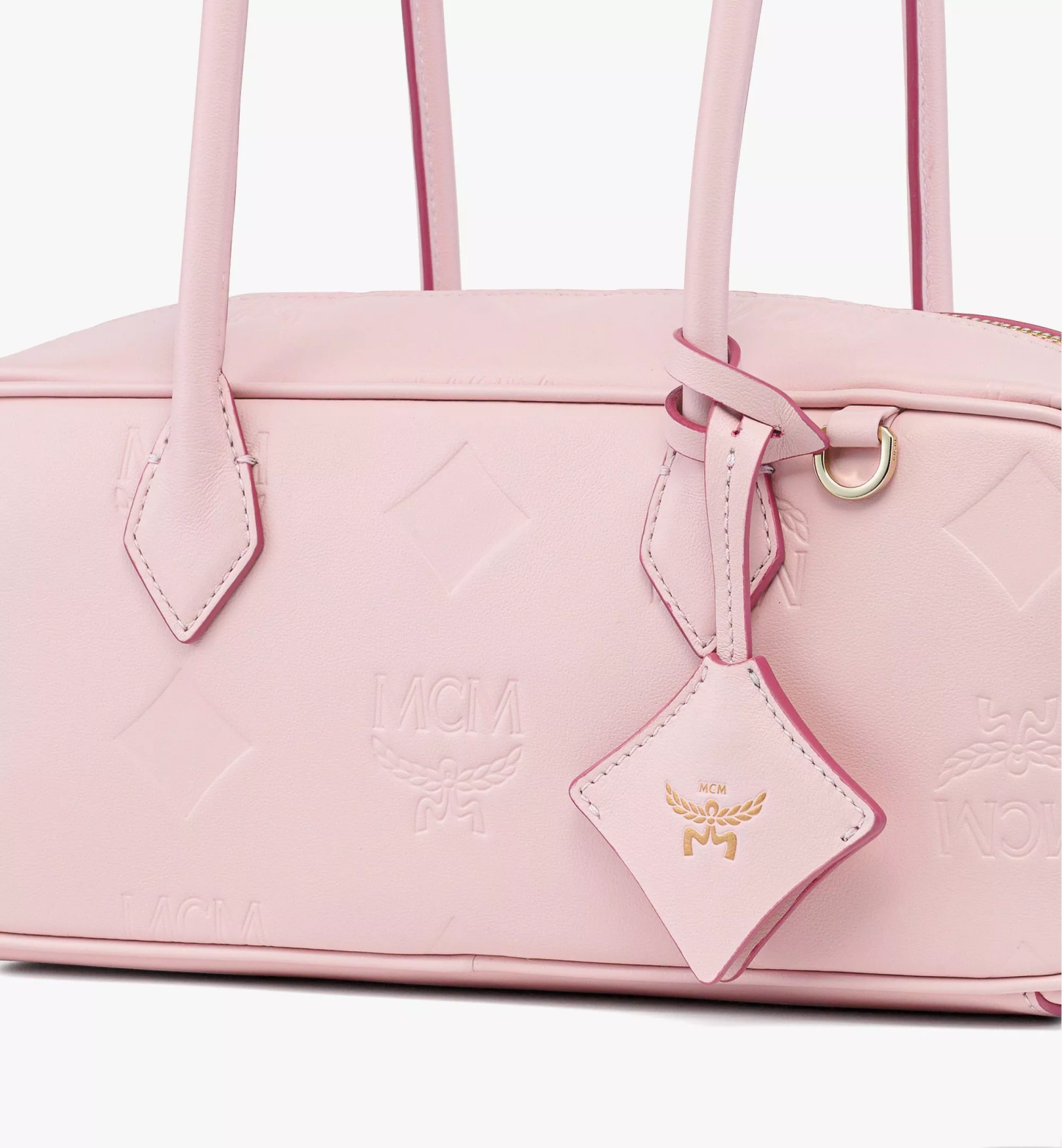 Aren East West Shoulder Bag in Maxi Monogram Leather（ Small）
