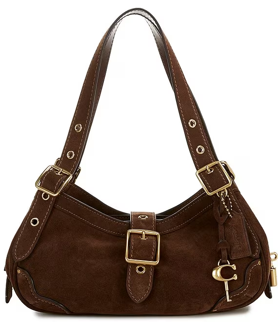Suede Drifter Double Handle Shoulder Bag 31