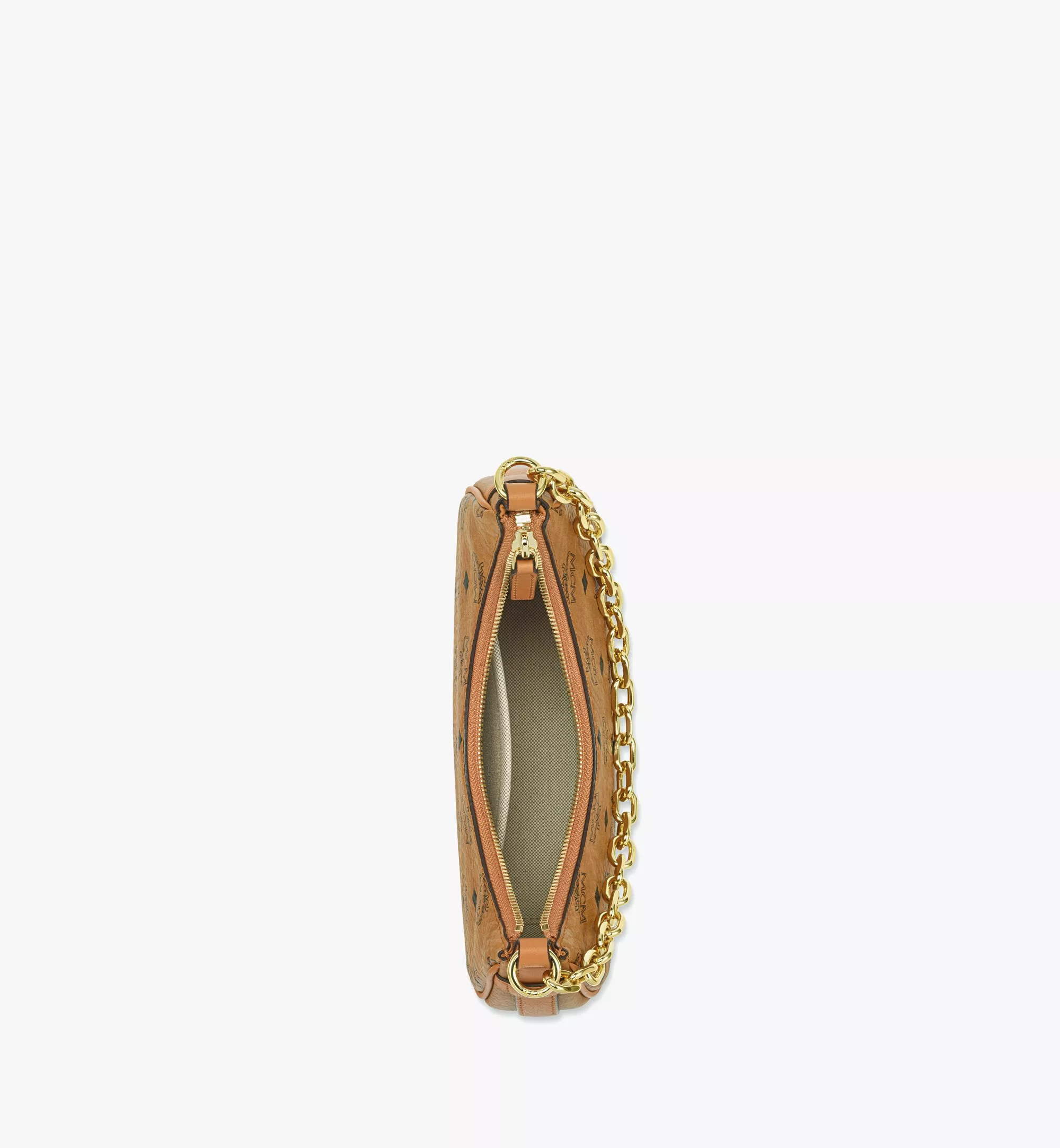 Aren Crescent Hobo Bag in Visetos（Small）
